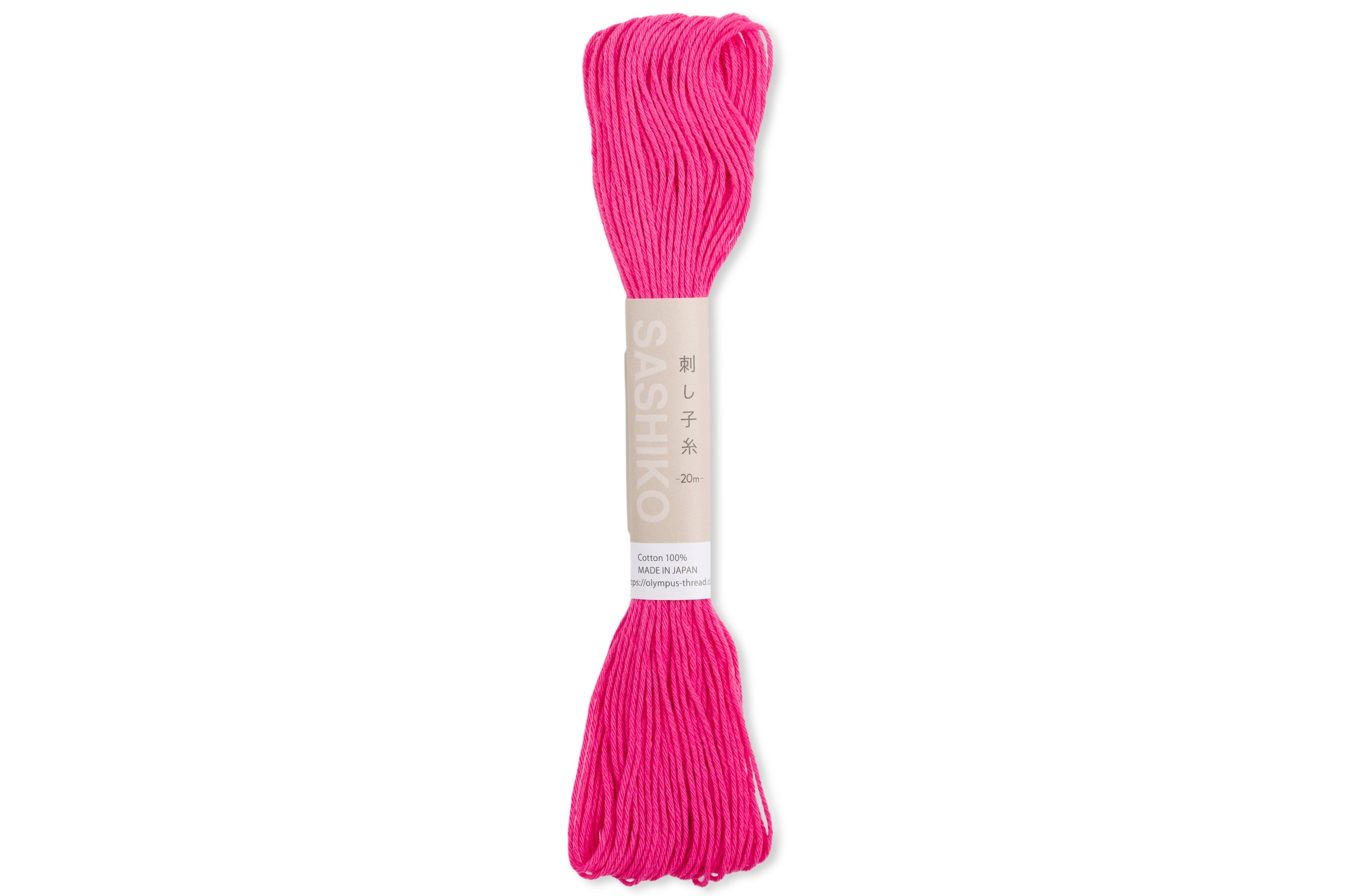 Olympus Cotton Sashiko Thread, #21 Bright Pink