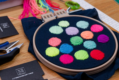 Neon Embroidery Floss, Five-Color Set