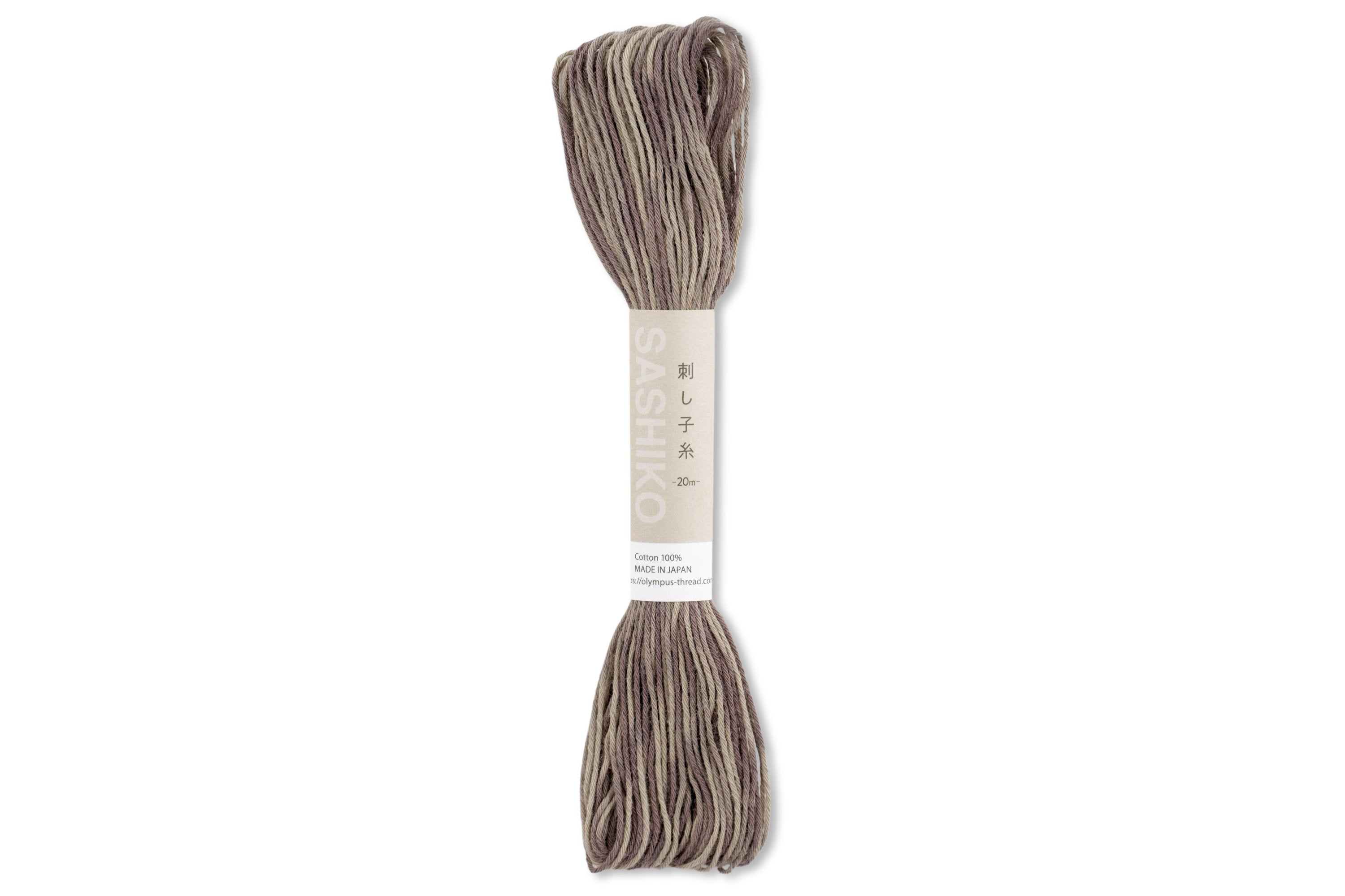 Variegated Sashiko Thread, #96 Multi Grey