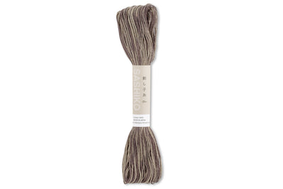 Variegated Sashiko Thread, #96 Multi Grey