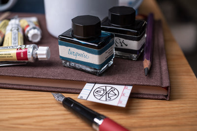 ONLINE Bottled Fountain Pen Ink, Ruby Red