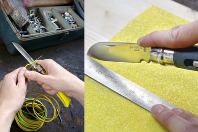 Opinel No. 09 DIY Multifunction Knife, Yellow
