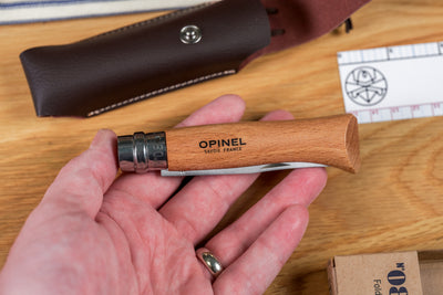Opinel No. 08 Stainless Folding Knife + Sheath