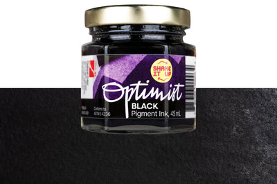 Optimist Pigment Ink, #000 Black, 45 mL Inkwell