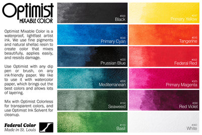 Optimist Pigment Ink, #300 Red Violet, 45 mL Inkwell