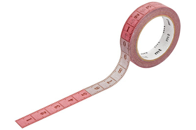mt Washi Tape, Ruler (Slim Pink)
