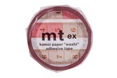 mt Washi Tape, Ruler (Slim Pink)