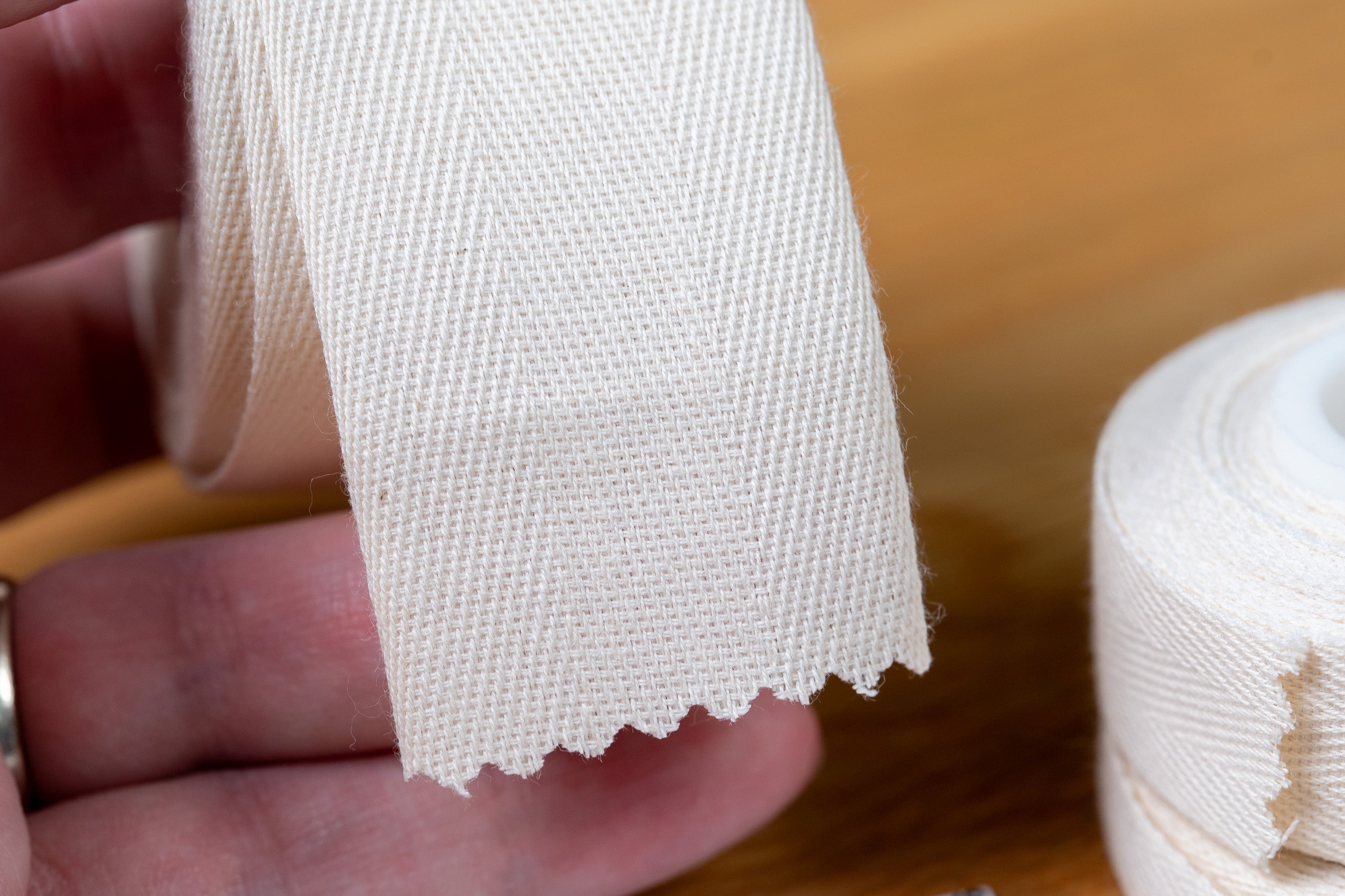 Lightweight Cotton Twill Tape, 3/8" x 10 ft.