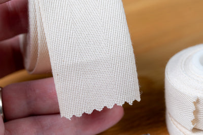 Lightweight Cotton Twill Tape, 3/8" x 10 ft.