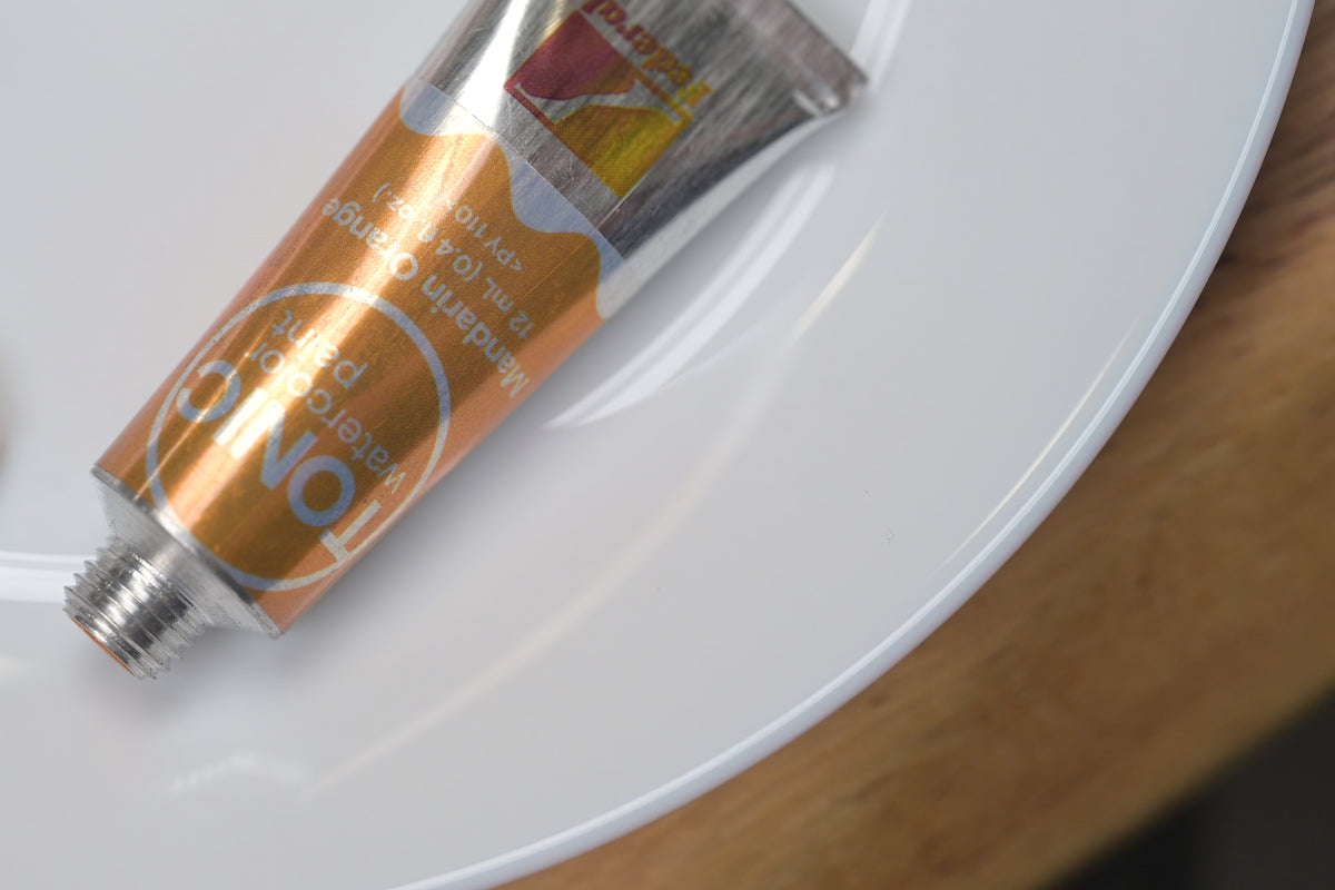 Load video: Tonic Watercolor, 12 mL Tube, #035 Mandarin Orange