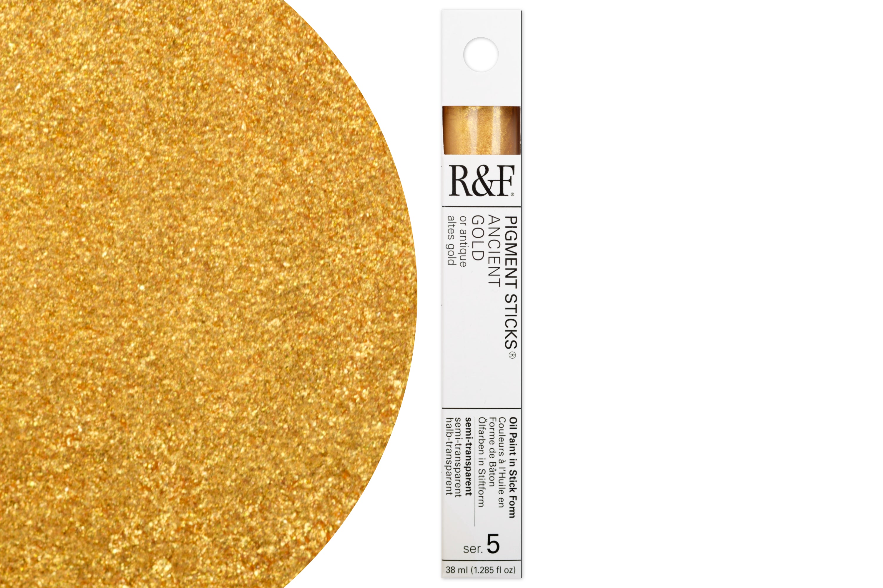R&F Pigment Stick, Ancient Gold, 38 mL