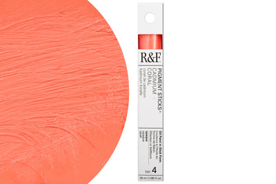 R&F Pigment Stick, Cadmium Coral, 38 mL