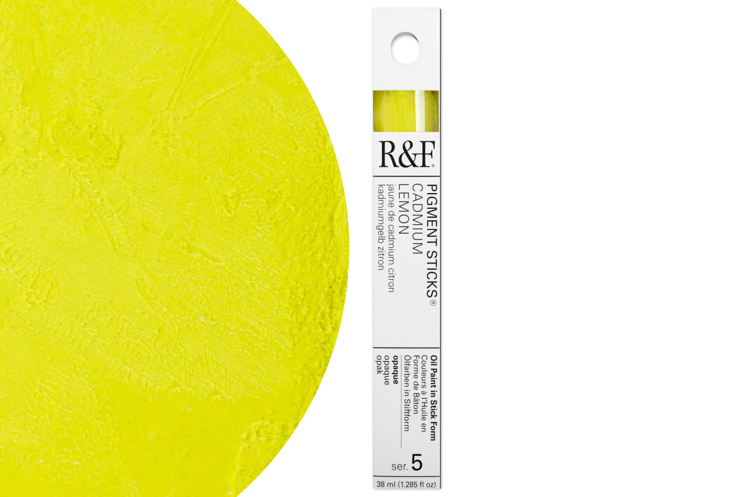 R&F Pigment Stick, Cadmium Lemon, 38 mL