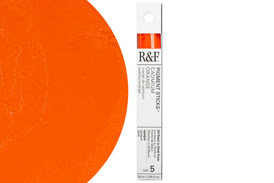 R&F Pigment Stick, Cadmium Orange, 38 mL