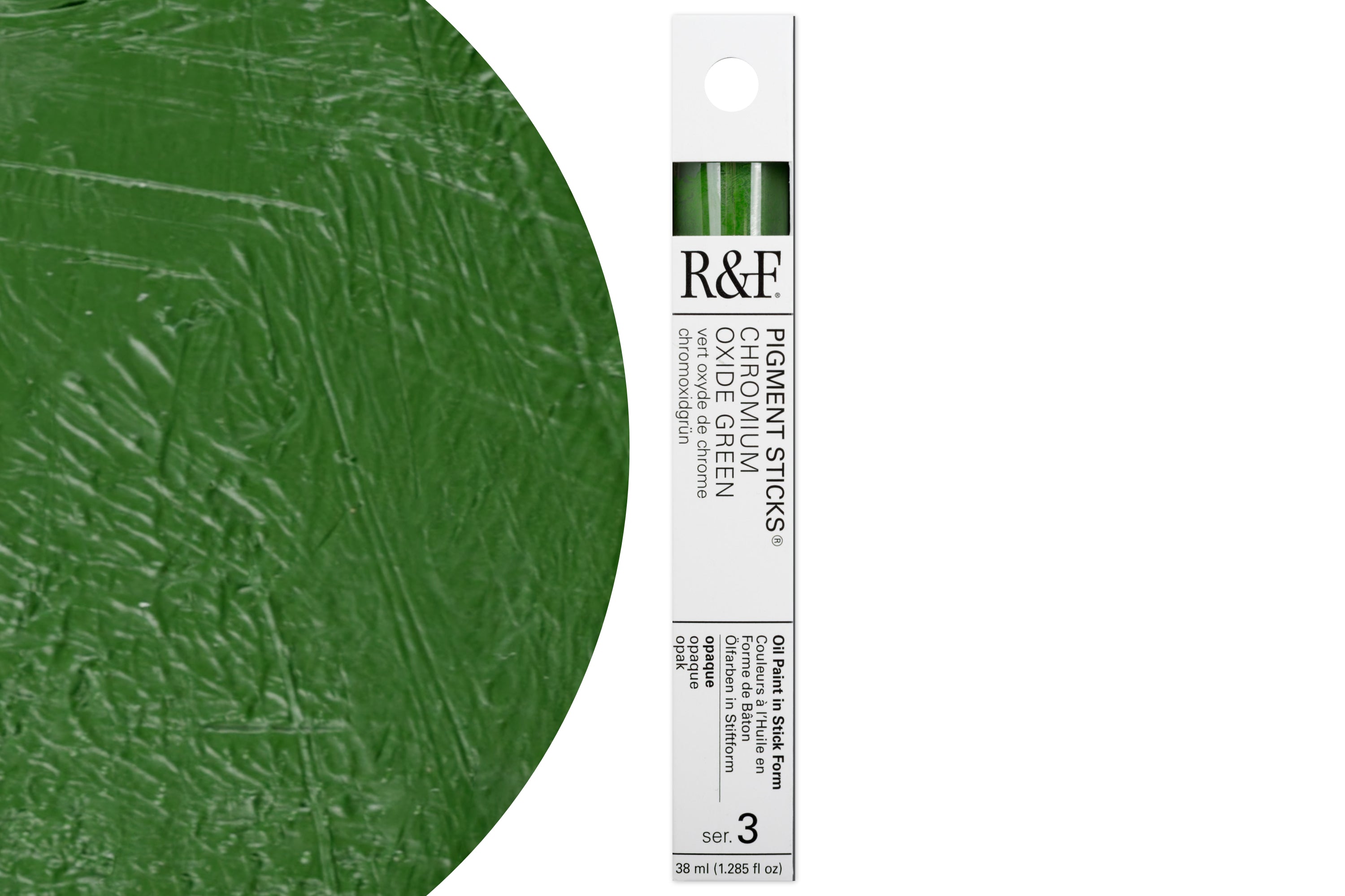 R&F Pigment Stick, Chrome Oxide Green, 38 mL