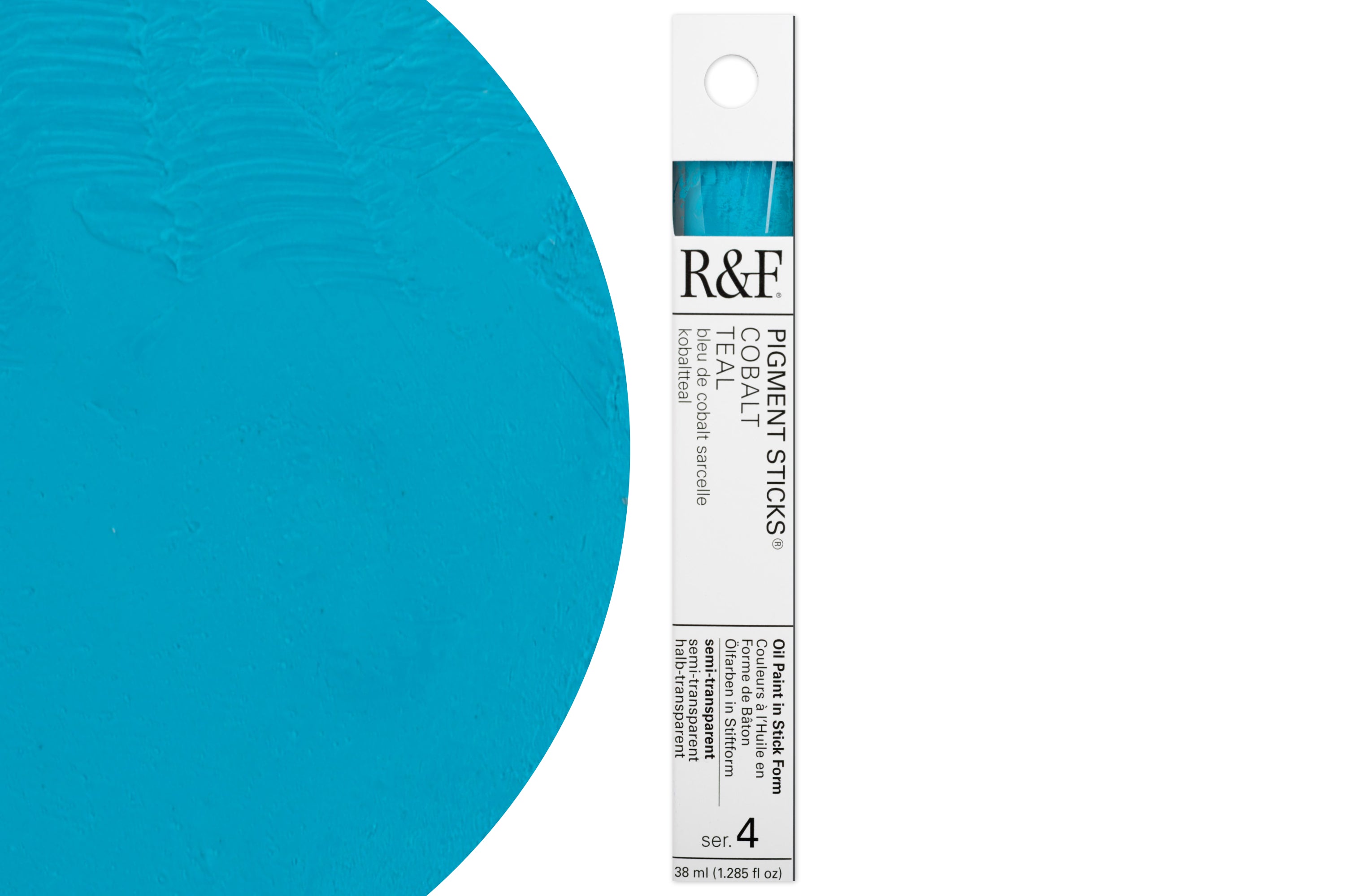 R&F Pigment Stick, Cobalt Teal, 38 mL
