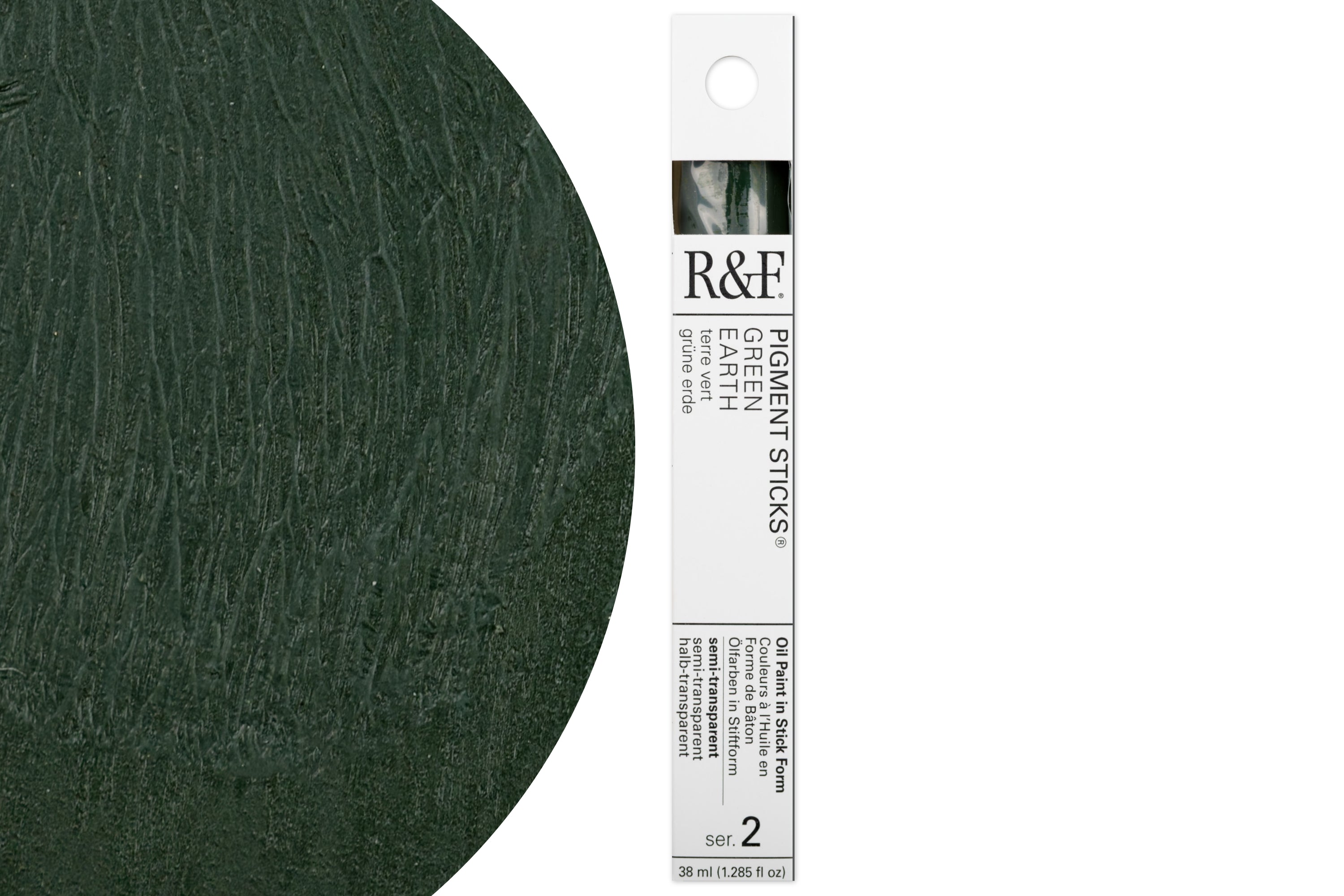 R&F Pigment Stick, Green Earth, 38 mL
