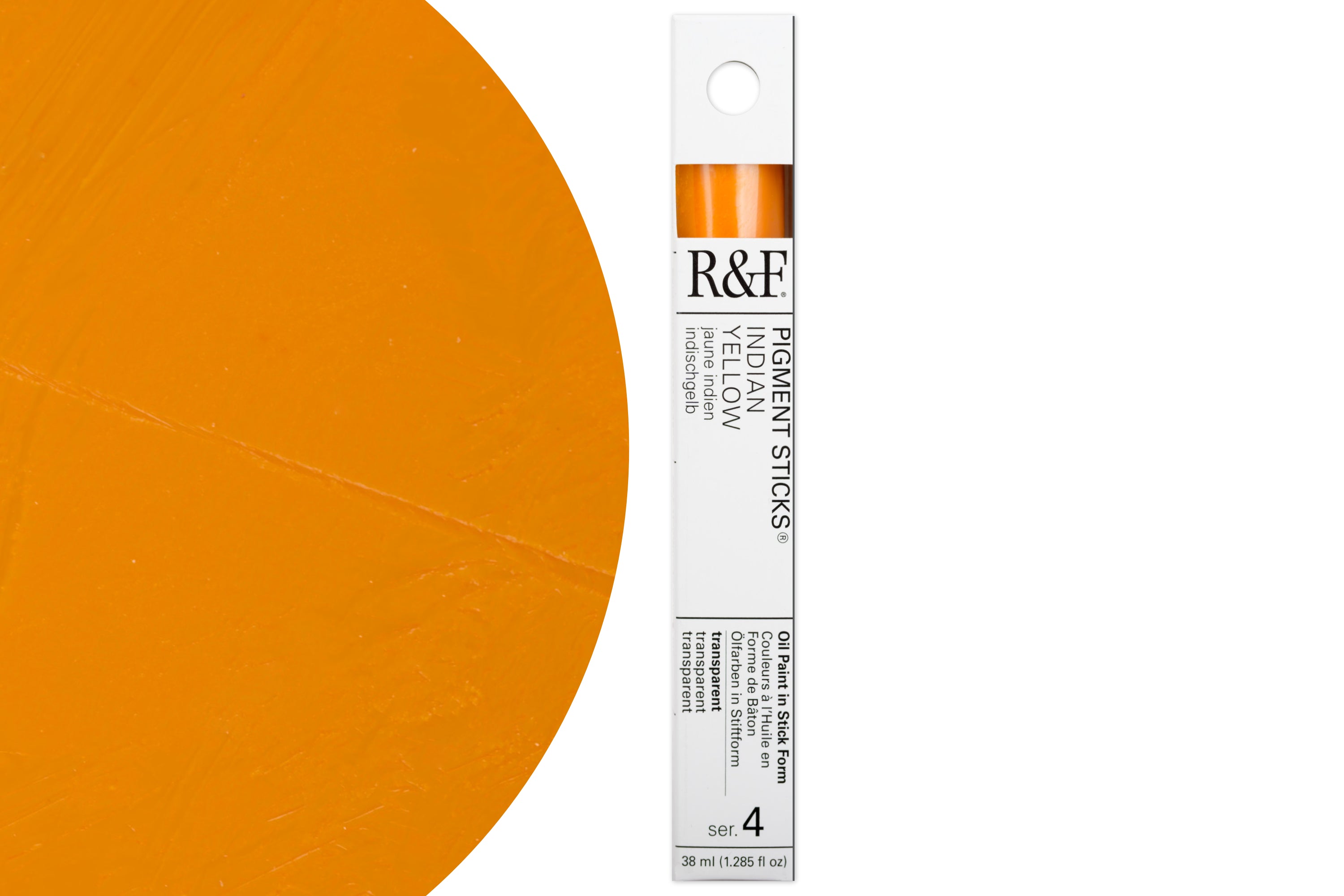R&F Pigment Stick, Indian Yellow, 38 mL