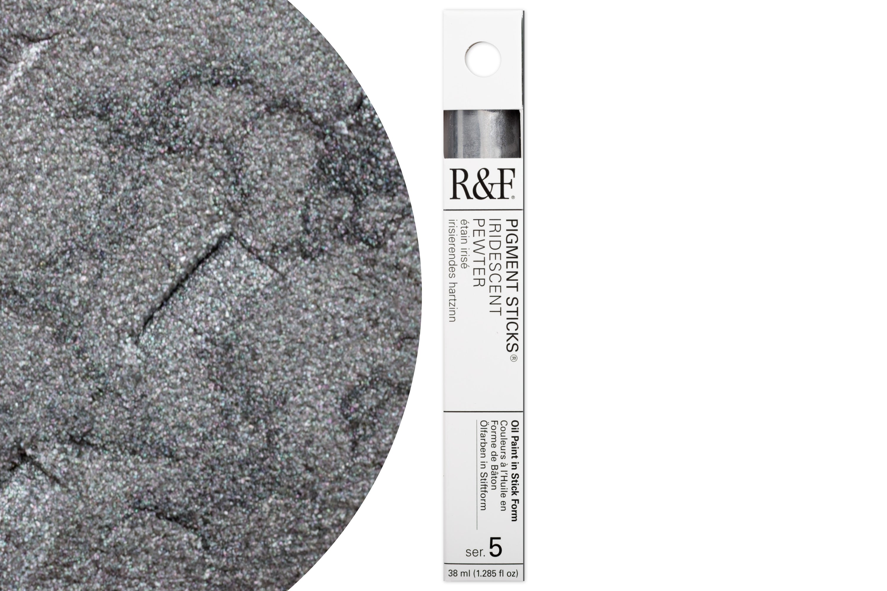 R&F Pigment Stick, Iridescent Pewter, 38 mL