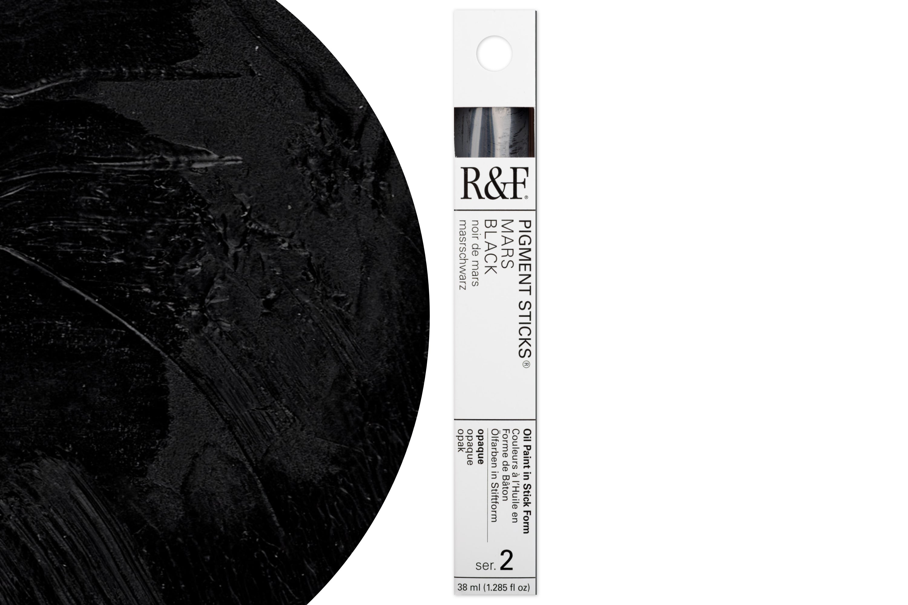 R&F Pigment Stick, Mars Black, 38 mL