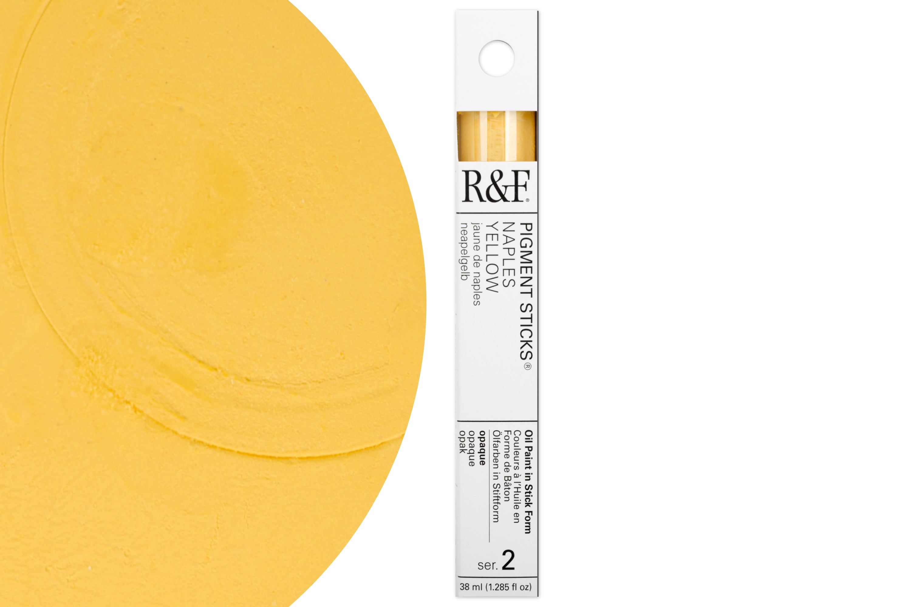 R&F Pigment Stick, Naples Yellow, 38 mL