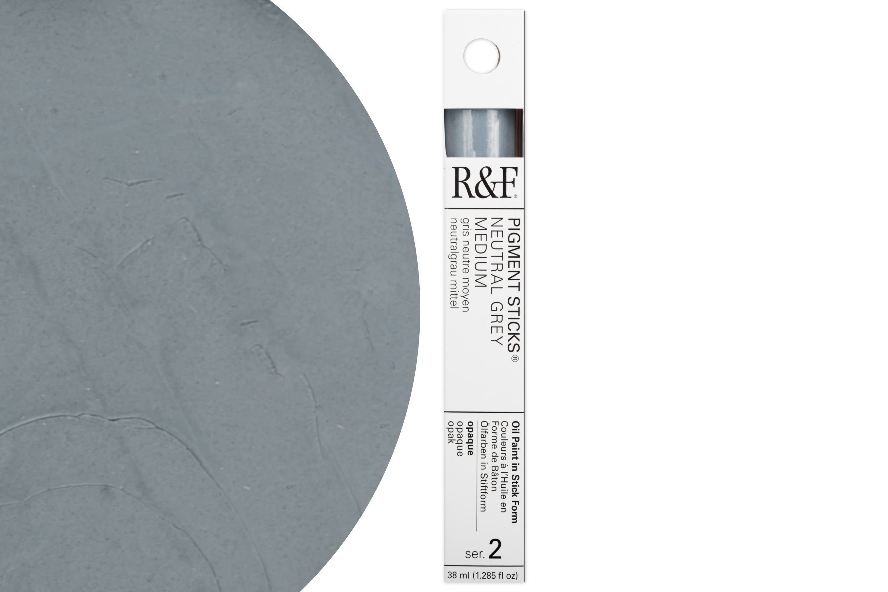 R&F Pigment Stick, Neutral Grey Medium, 38 mL
