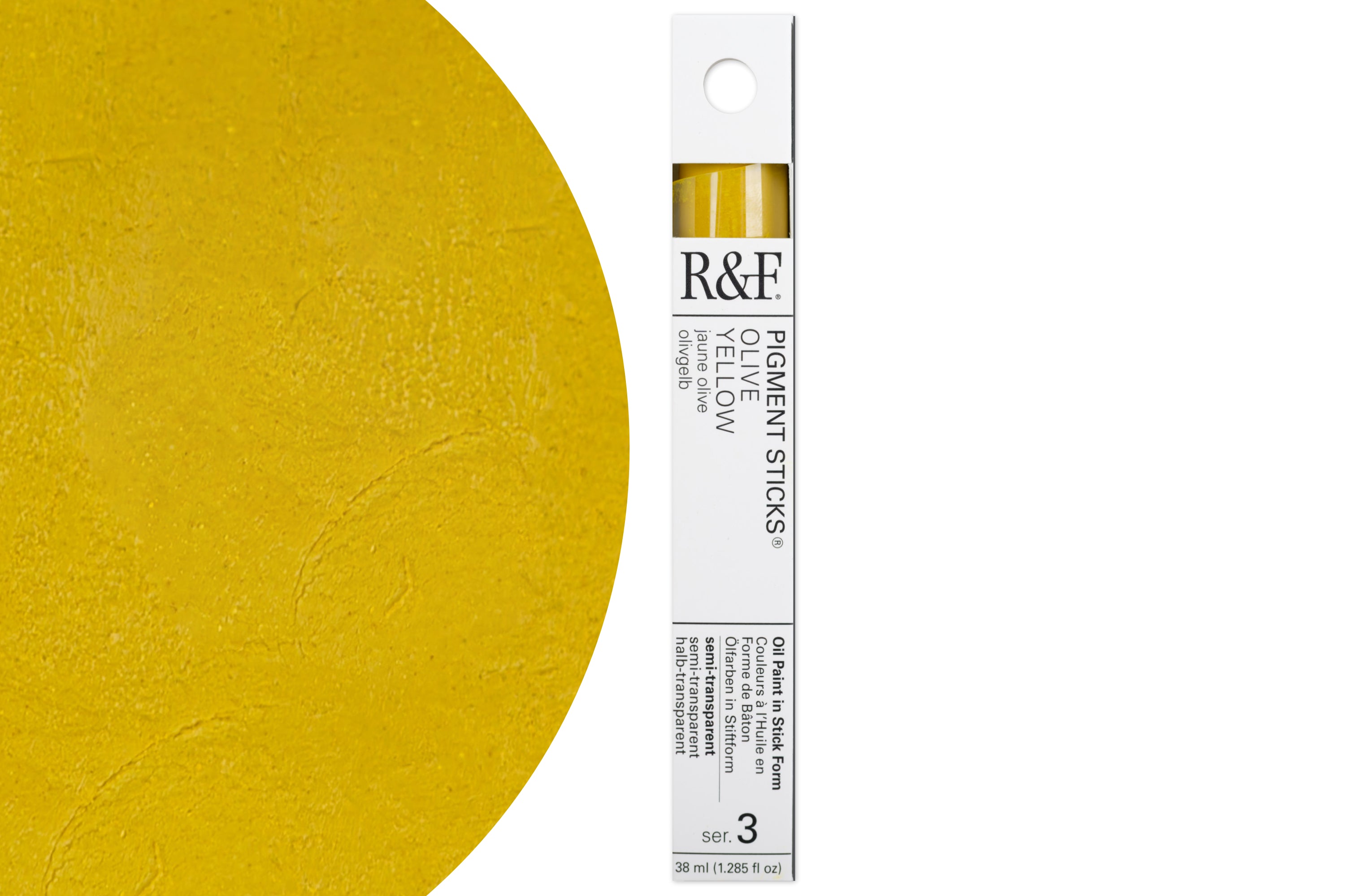 R&F Pigment Stick, Olive Yellow, 38 mL