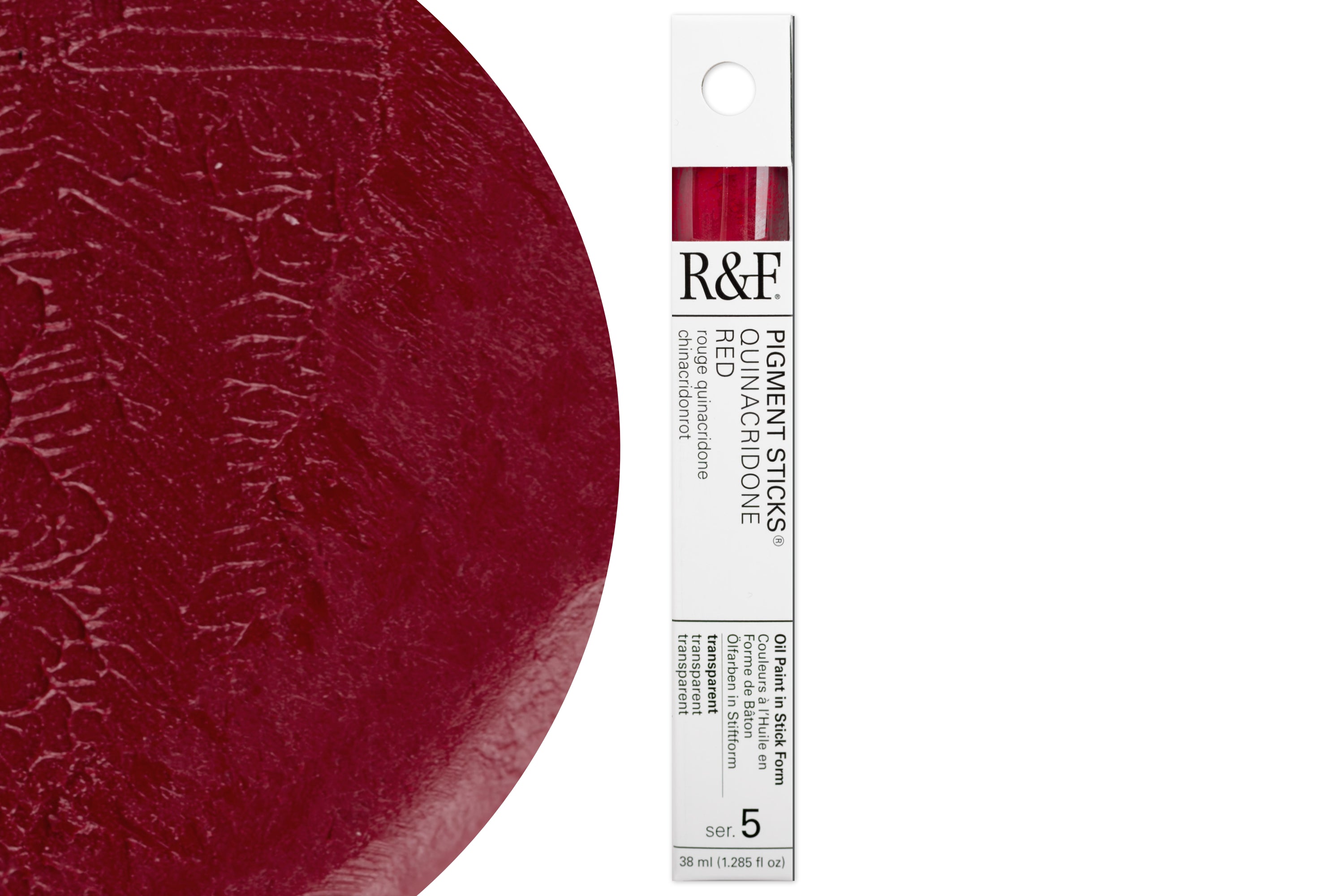 R&F Pigment Stick, Quinacridone Red, 38 mL