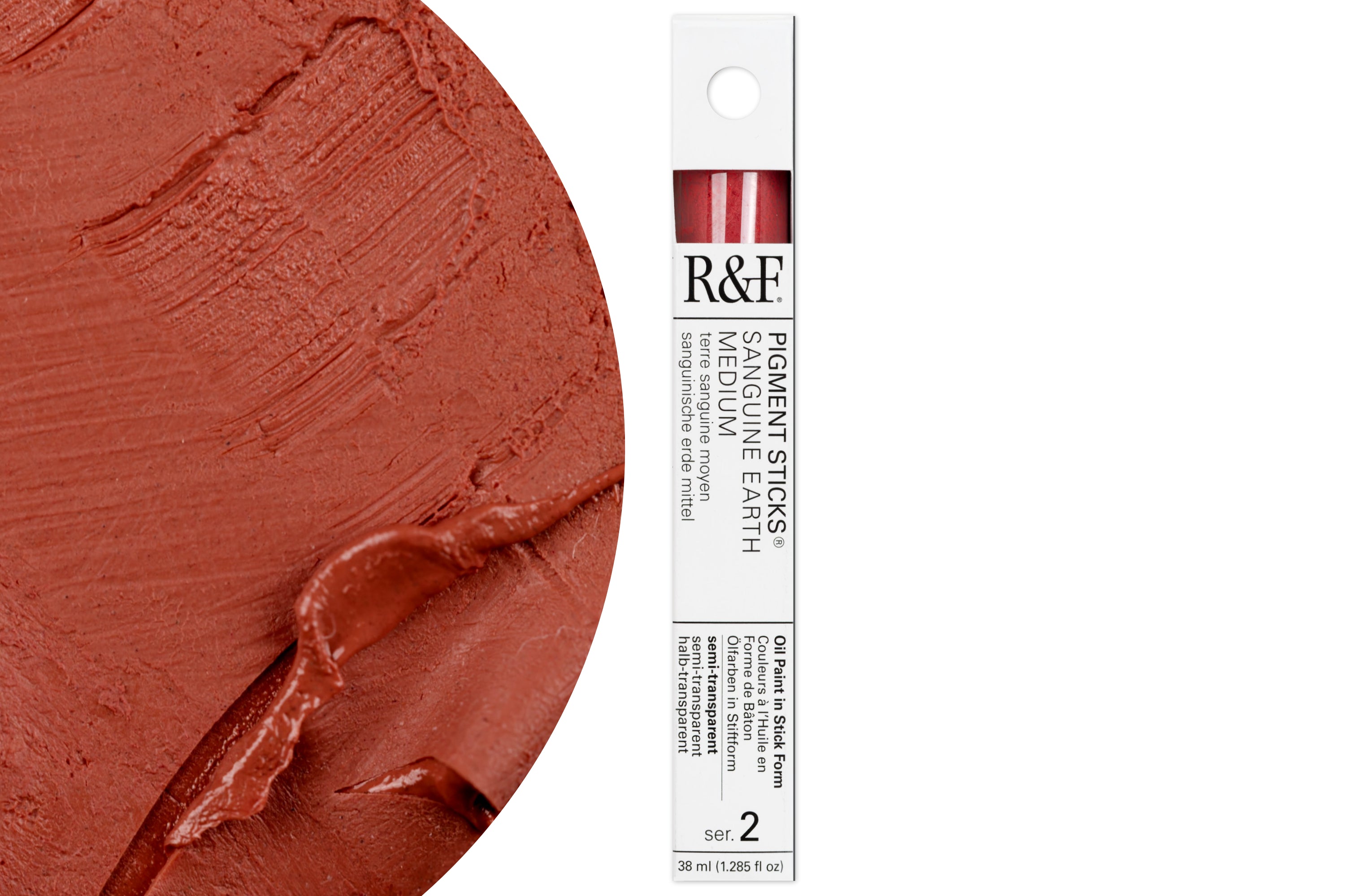 R&F Pigment Stick, Sanguine Earth Medium, 38 mL