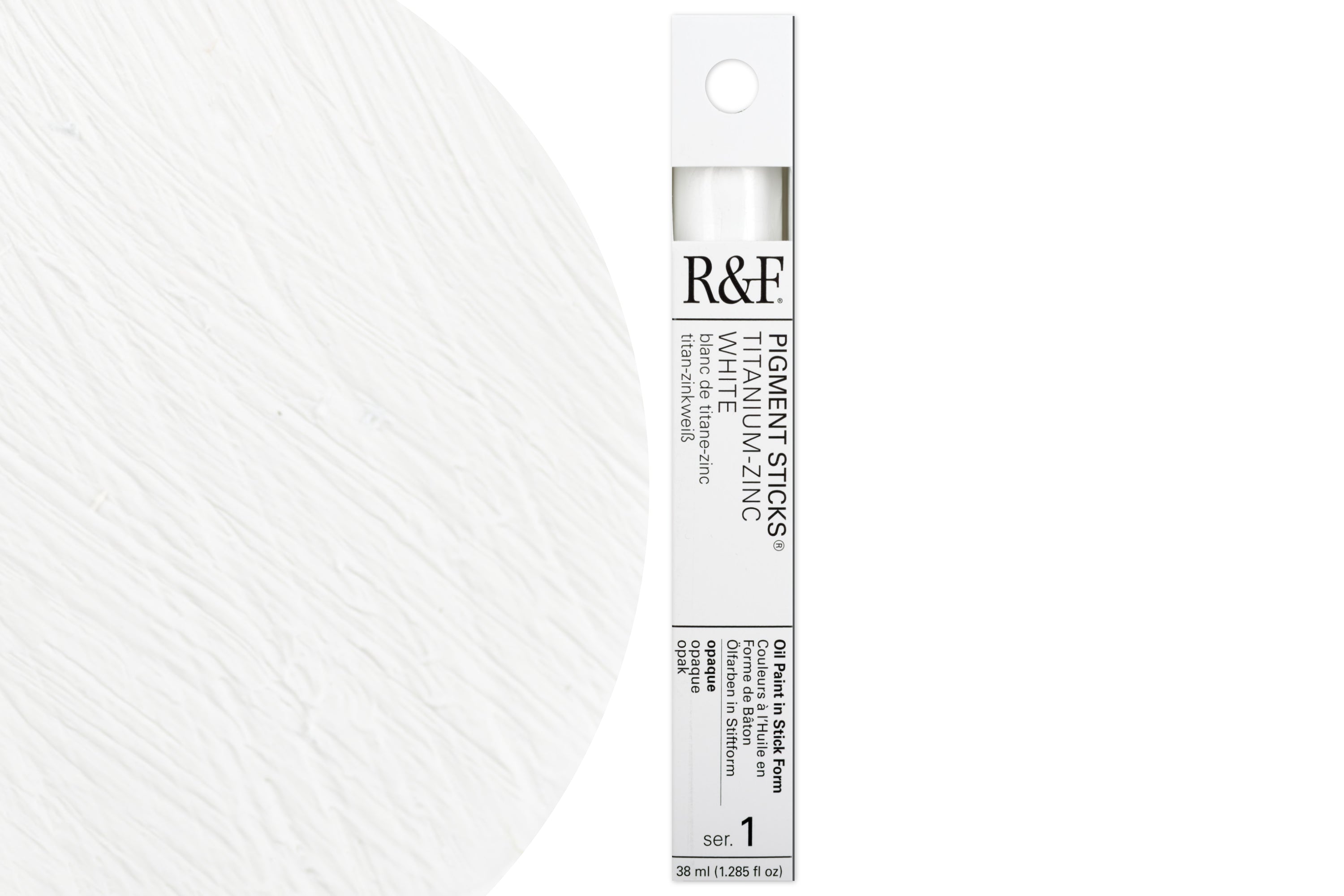 R&F Pigment Stick, Titanium-Zinc White, 38 mL