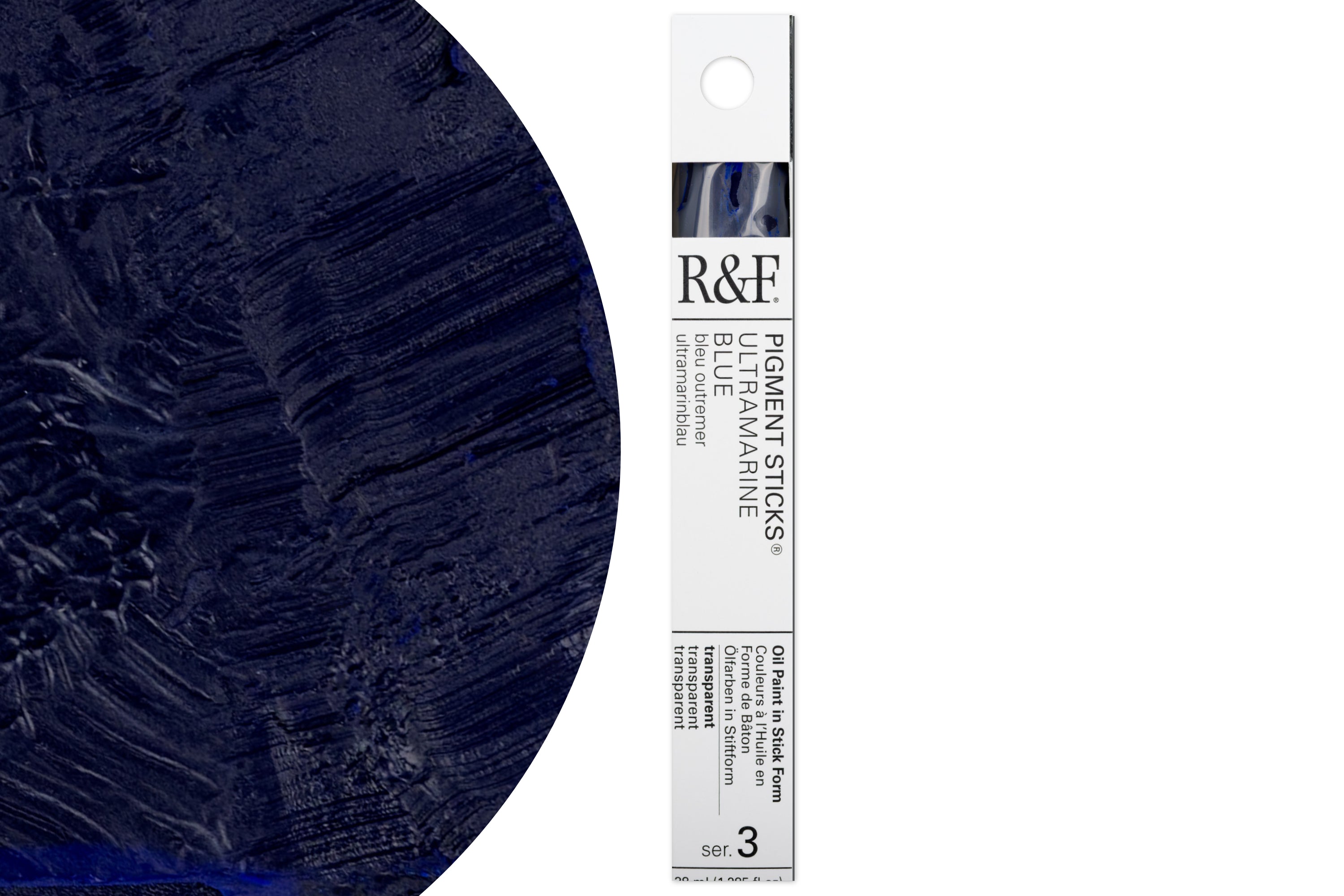 R&F Pigment Stick, Ultramarine Blue, 38 mL