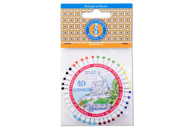 Murano Glass Sewing Pins, Set of 40