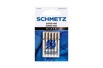 Super Fine Black Machine Needles, Set of 5