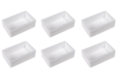 Empty Watercolor Full Pans, Set of 6