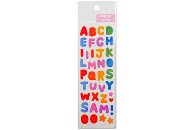 Aurora-Foil Alphabet Sticker Sheet