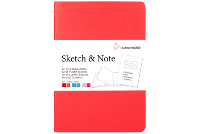 Sketch & Note Two-Pack, Red/Orange