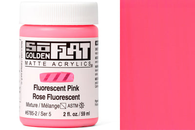 Golden SoFlat Matte Acrylics, Fluorescent Pink