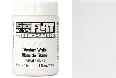 Golden SoFlat Matte Acrylics, Titanium White