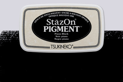 StazOn All-Surface Pigment Ink Pad, Piano Black