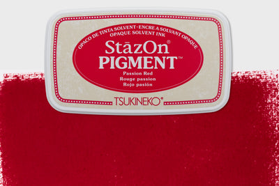 StazOn All-Surface Pigment Ink Pad, Passion Red