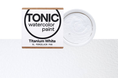 Tonic Watercolor, Porcelain Pan, #360 Titanium White
