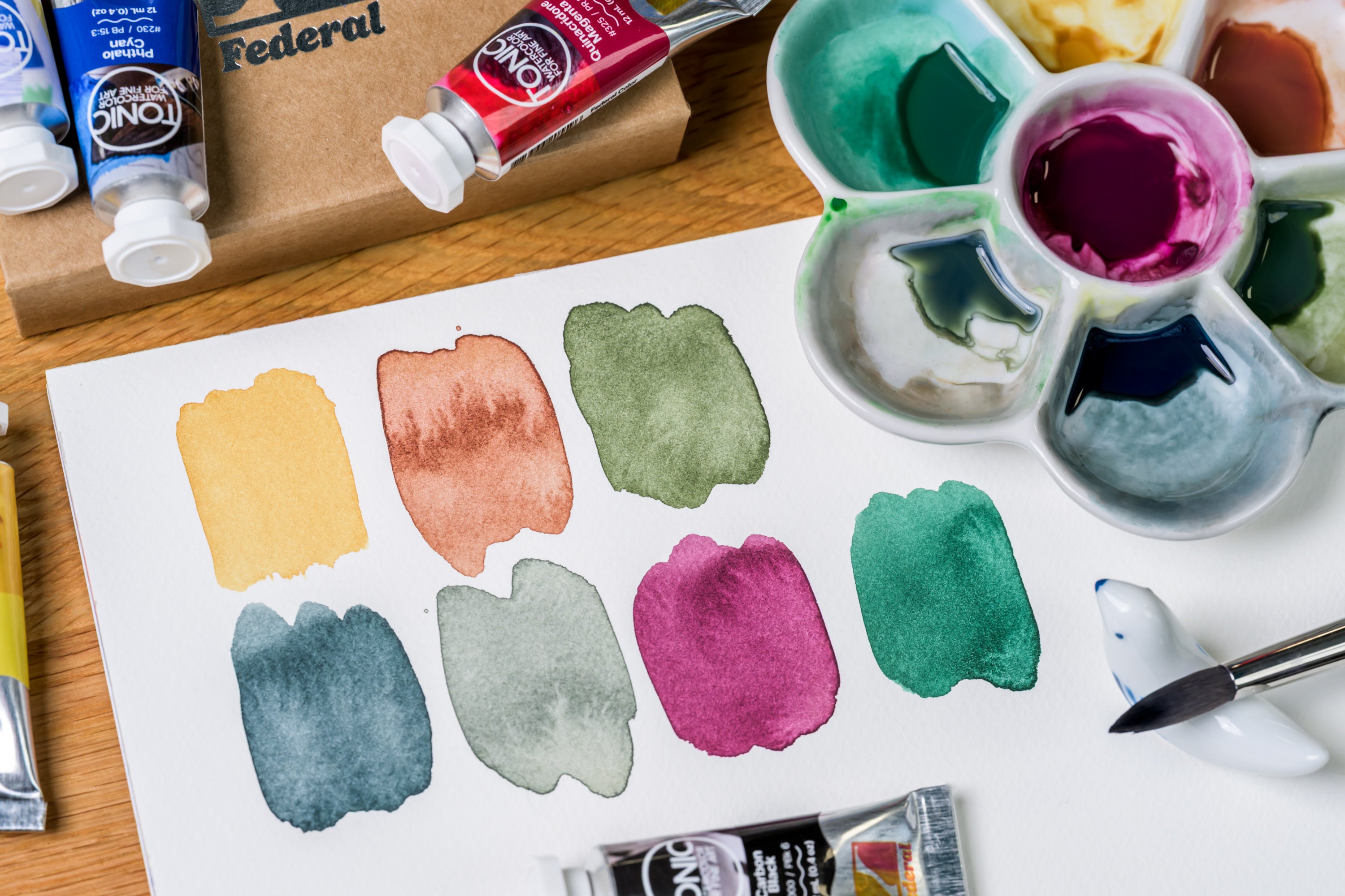 Tonic Watercolor, 12 mL Tubes, Modern Mixing Set of 5