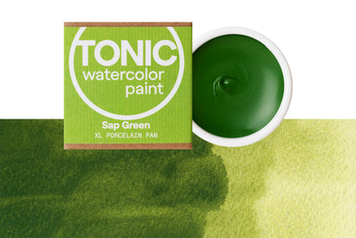 Tonic Watercolor, Porcelain Pan, #080 Sap Green