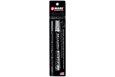 U-Mark Premium Paint Marker, Metallic Silver
