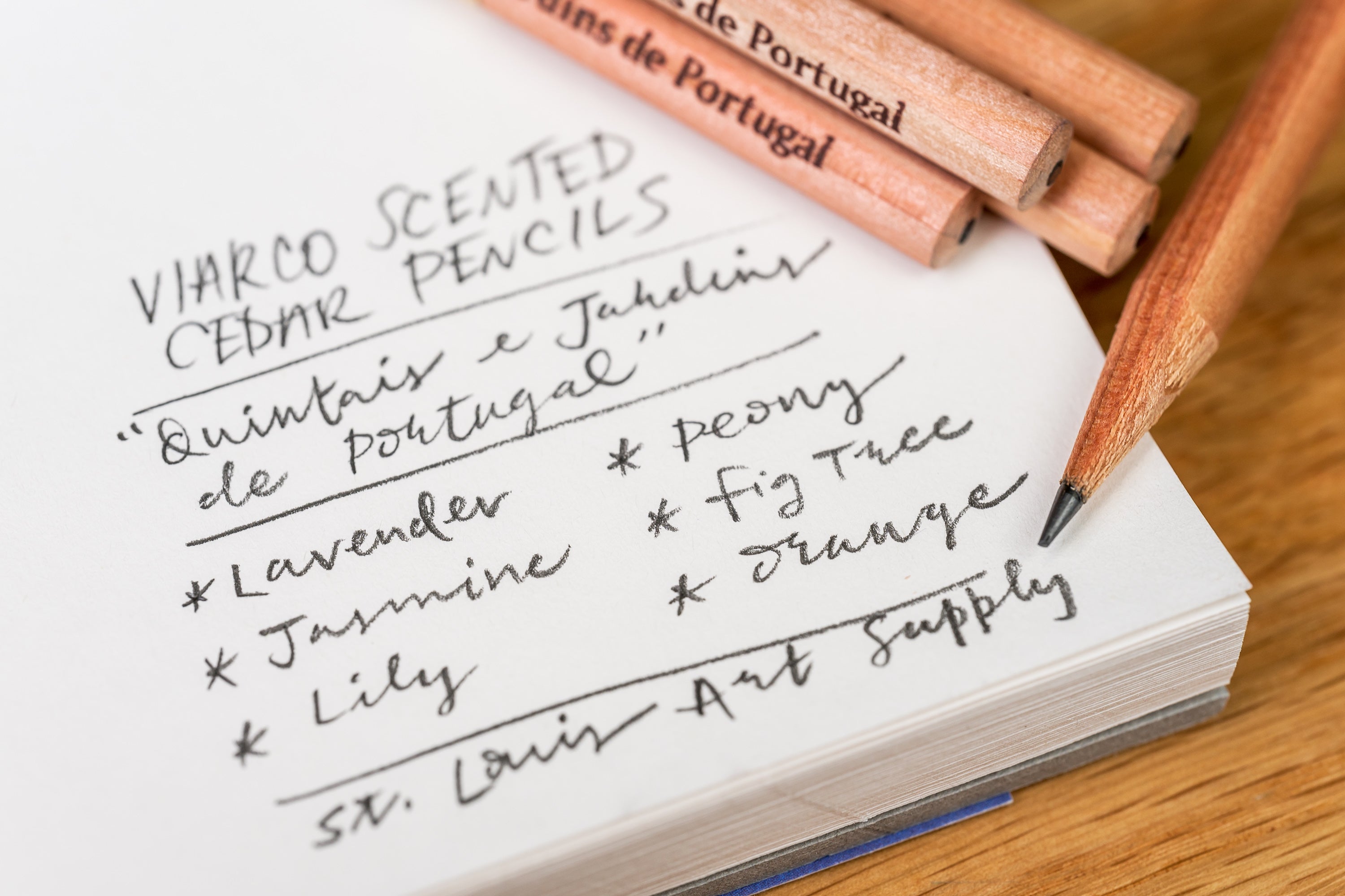 Scented Cedar Pencils, Field Lily, Set of 6