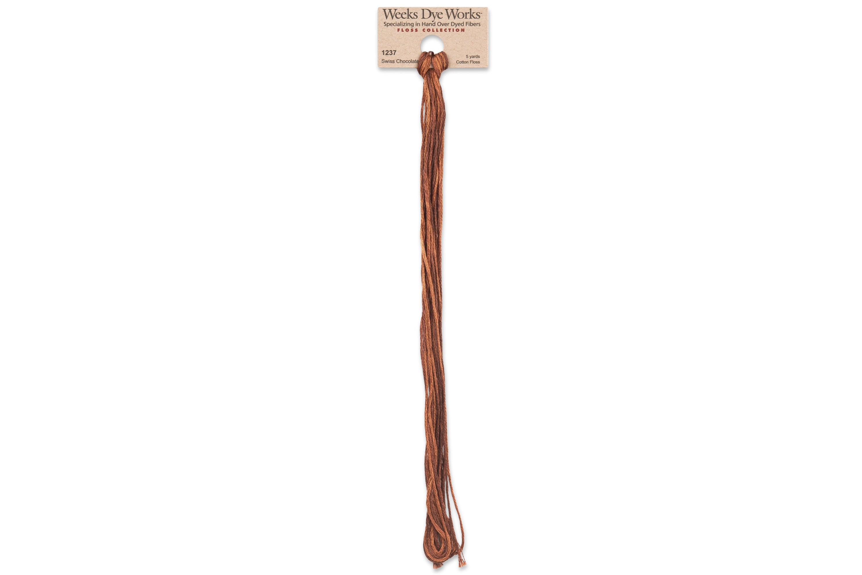 6-Strand Embroidery Floss, #1237 Swiss Chocolate