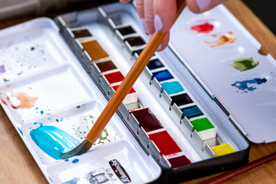 Schmincke - Horadam Watercolor Half Pan, #347 Cadmium Red Medium - St. Louis Art Supply
