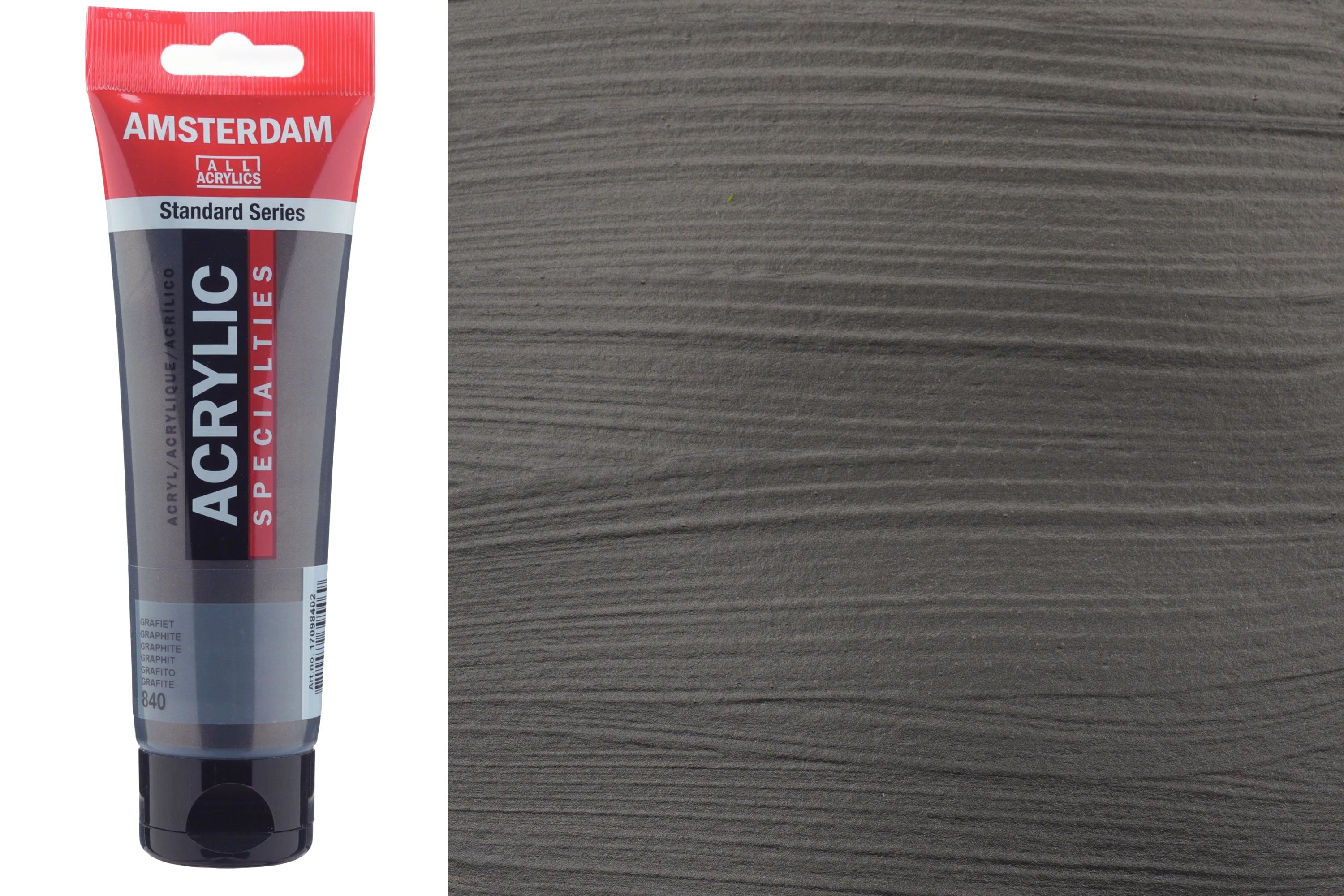 Amsterdam Standard Acrylic Colors, 120 mL, Graphite