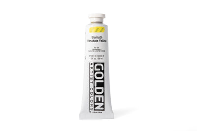 Golden Heavy Body Acrylics, Bismuth Vanadate Yellow, 2 oz. Tube