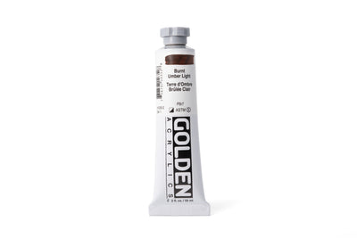 Golden Heavy Body Acrylics, Burnt Umber Light, 2 oz. Tube